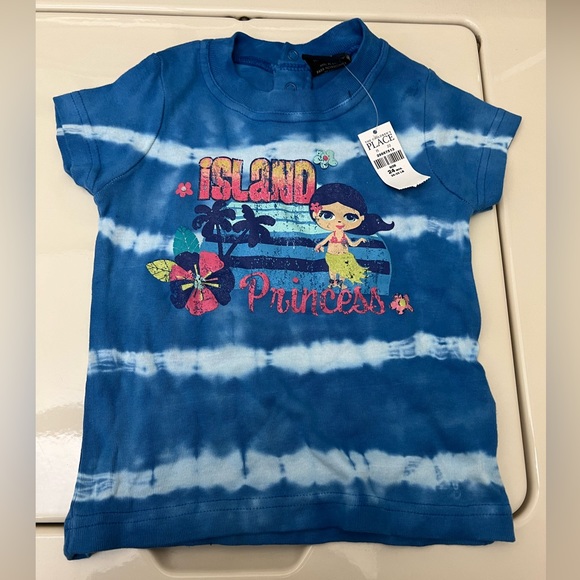 The Children's Place Other - The Children’s Place Toddler “ISLAND PRINCESS “ 24 months Tie Dye TSHIRT NWT